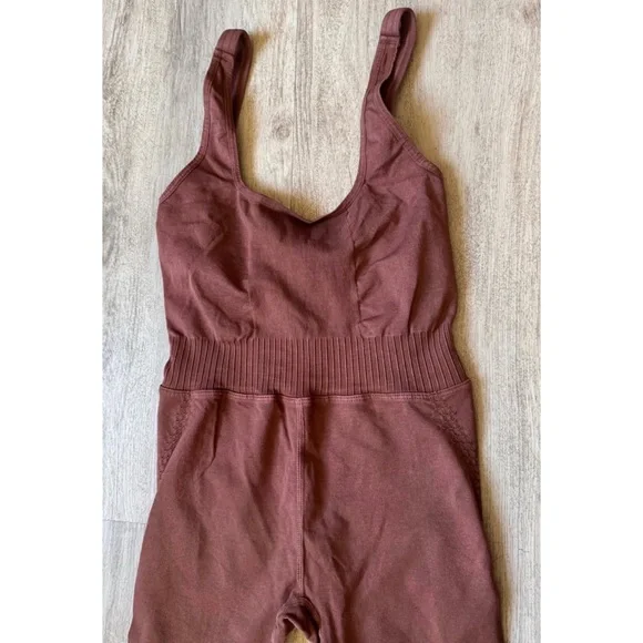 Free People Movement Good Karma Onesie Size XS/S Nutmeg Color - Picture 10 of 13